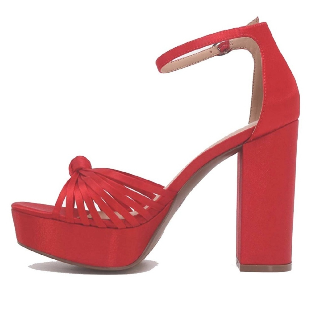 Red Ella Heels - Picture 2 of 8